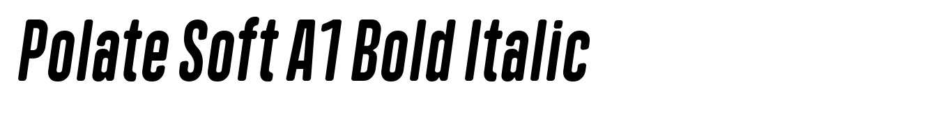 Polate Soft A1 Bold Italic